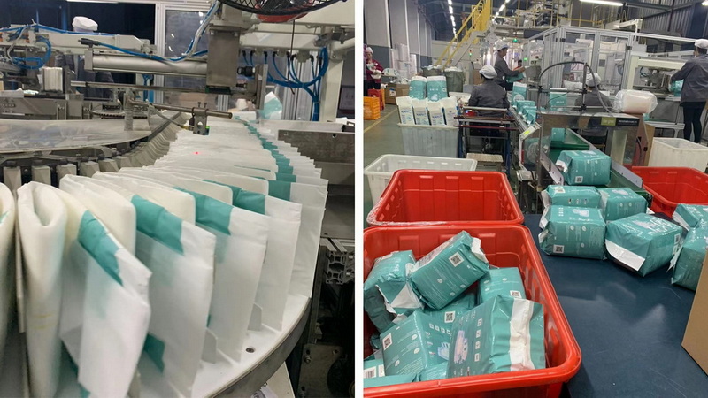 Adult diaper machine Bulk producing for clinents' new brand