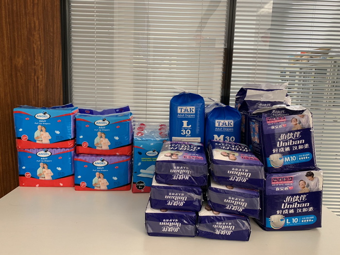 Prepare adult diapers to customers